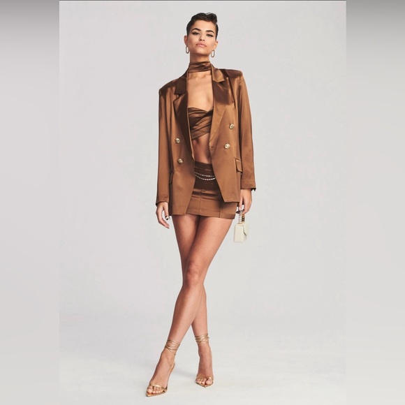 Retrofete Saige Blazer in Cognac in XS - Picture 1 of 10